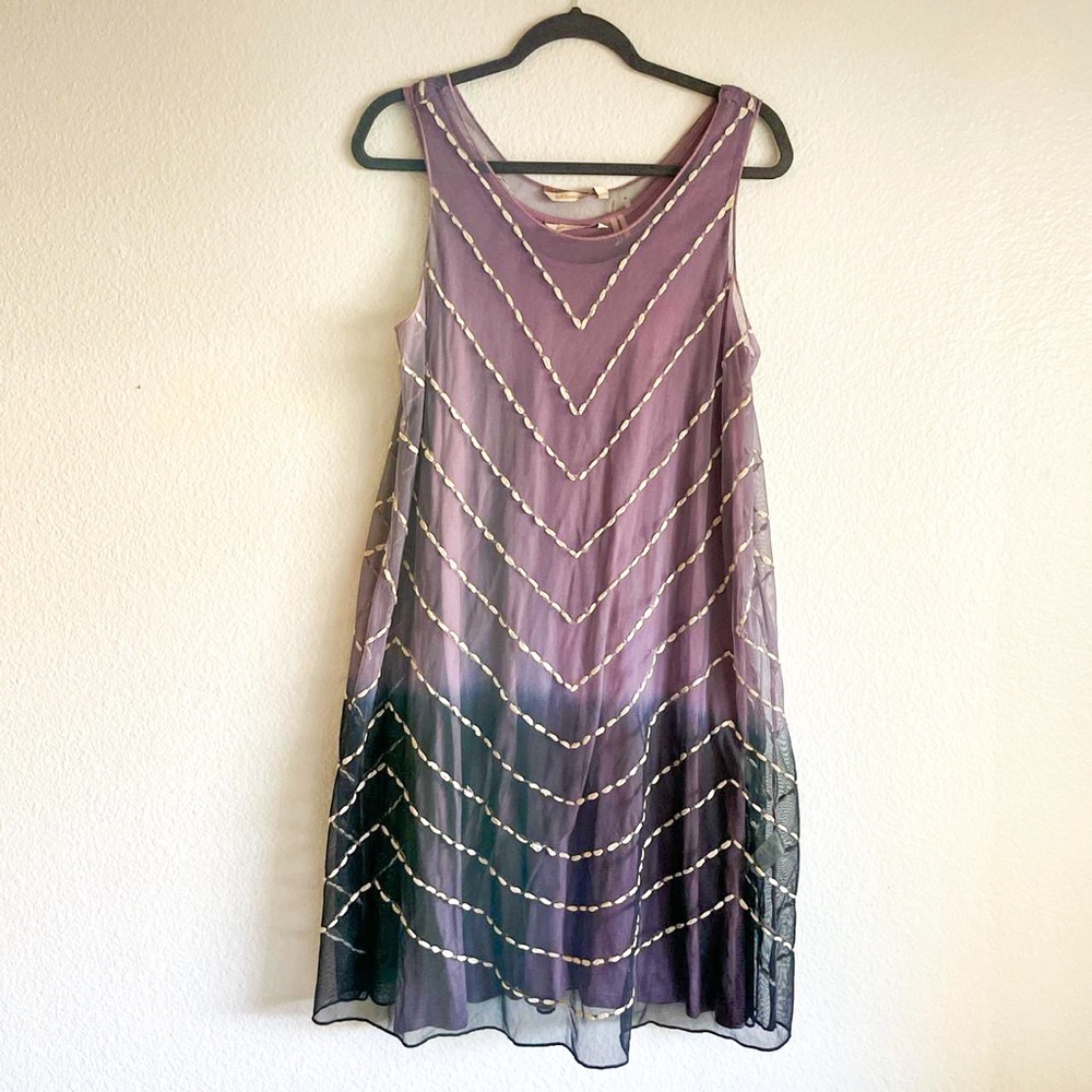 Soft Surroundings Mesh Ombre Shift Dress
